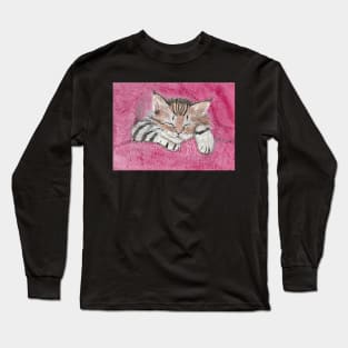 Sleeping kitten Long Sleeve T-Shirt